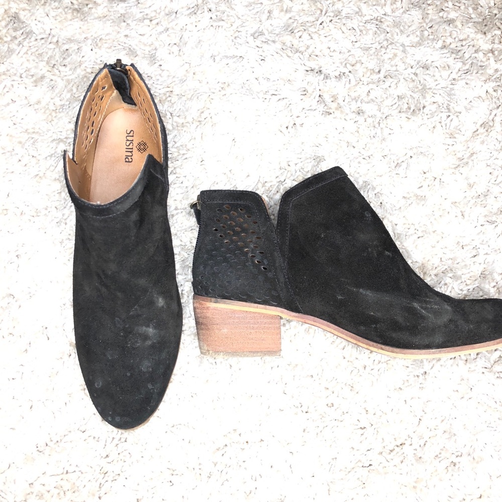 Susina black booties